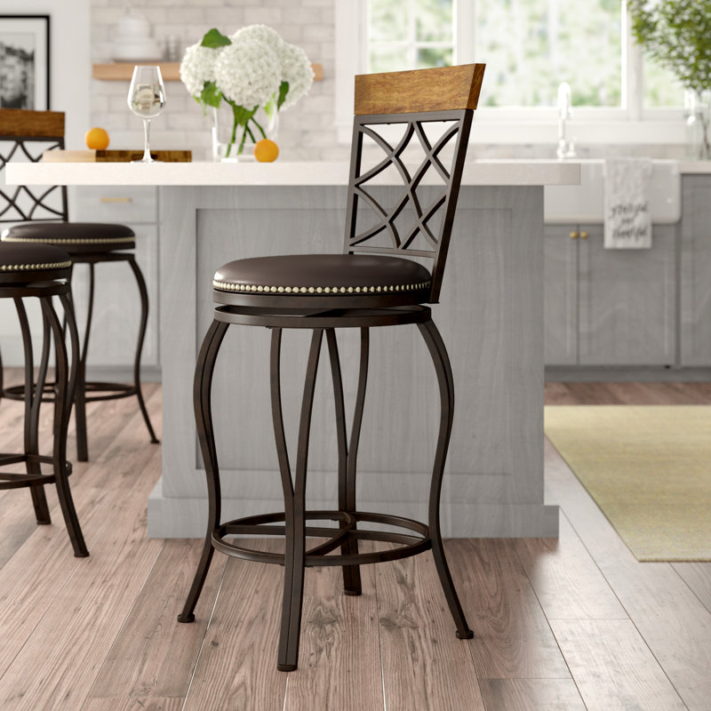 Fleur De Lis Living Calfee Swivel Bar & Counter Stool & Reviews Wayfair